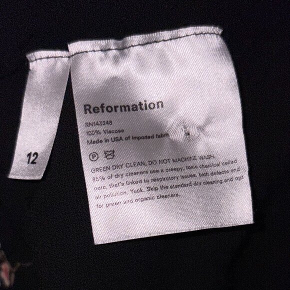 Reformation Ani Floral Top / Blouse In Wildflower, Size 12 - Great Condition - Picture 8 of 8